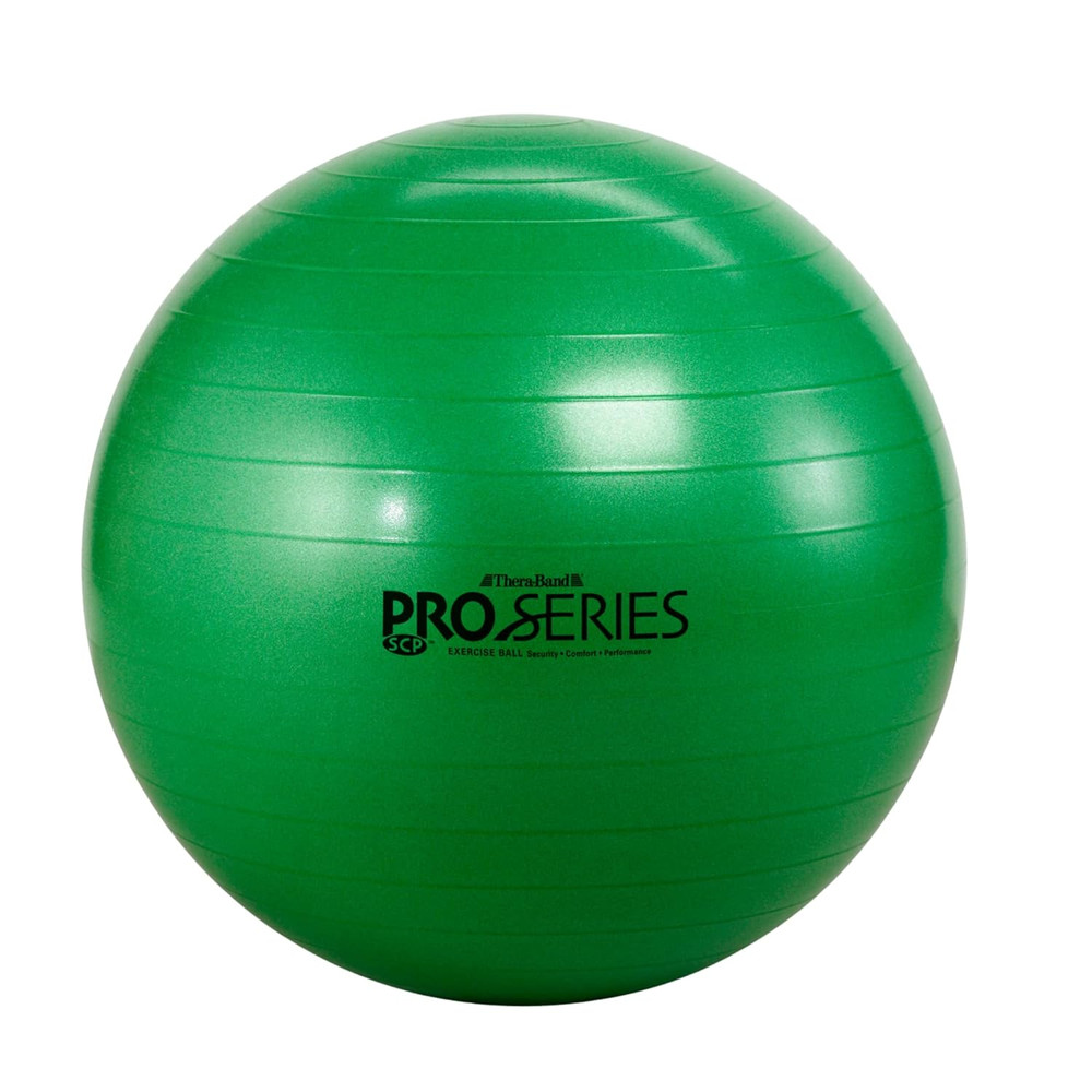 26" Green Exercise Ball for 5'7"–6'1" Users, Anti-Burst Stability Trainer