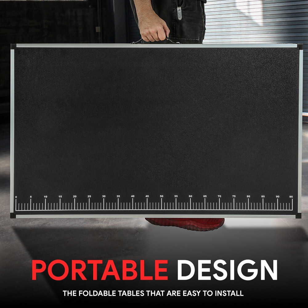 66LB Compact Foldable Measurable Steel Work Bench Table Desktop Craftsmen DIY