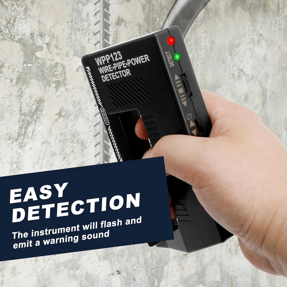 WPP123 Multi-Function Stud Finder, Professional Wall Scanner Detecto for Metal,