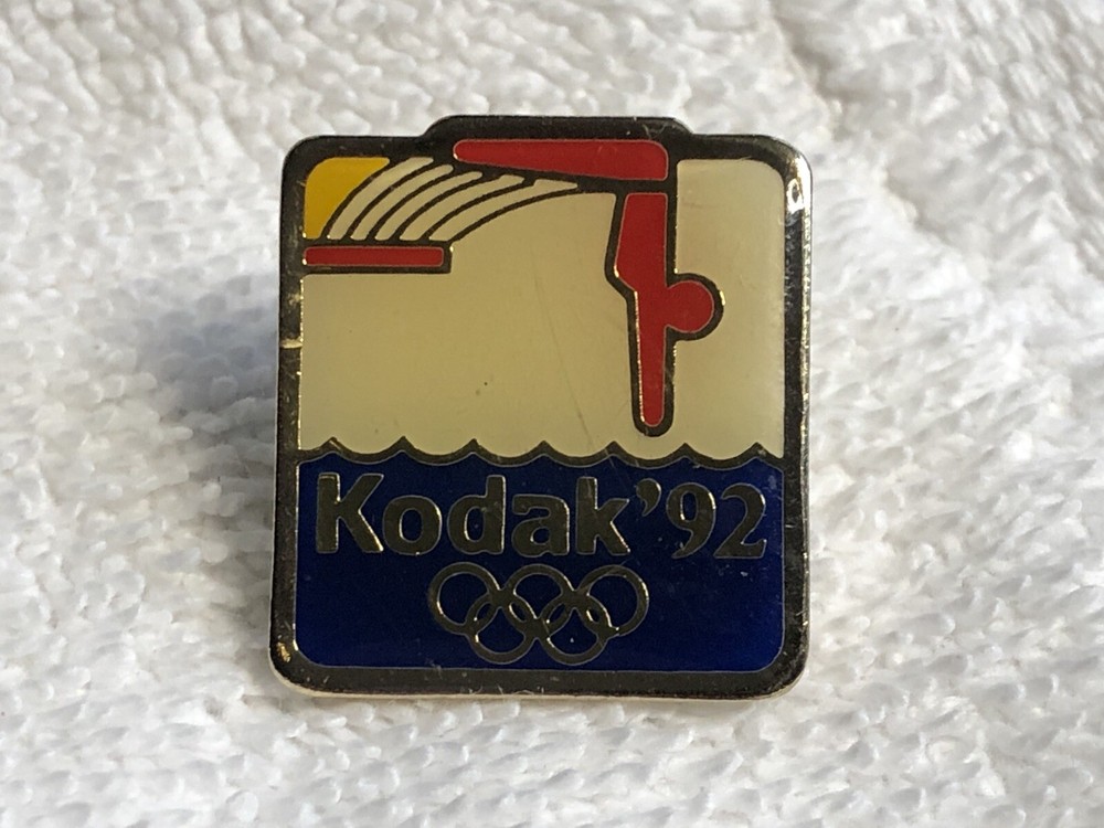 Kodak '92 Olympic Games Diving Hat Lapel Pin