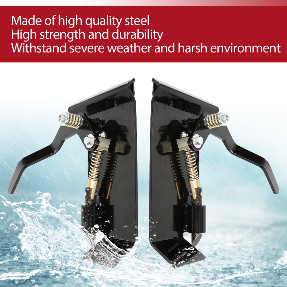 2X Weld On Skid Steer Quick Attach Conversion Adapter Quick Tach Latch Box