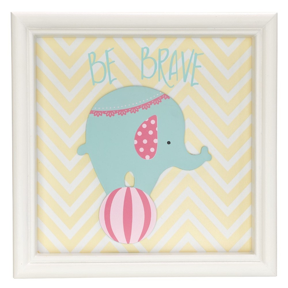 WALL PLAQUE-BE BRAVE (9.5 X 9.5)