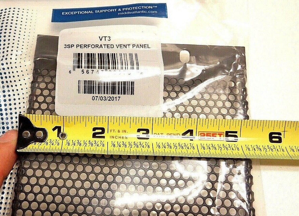2x Middle Atlantic Products VT3 3SP Perforated Vent Panel - 2 Panel Lot