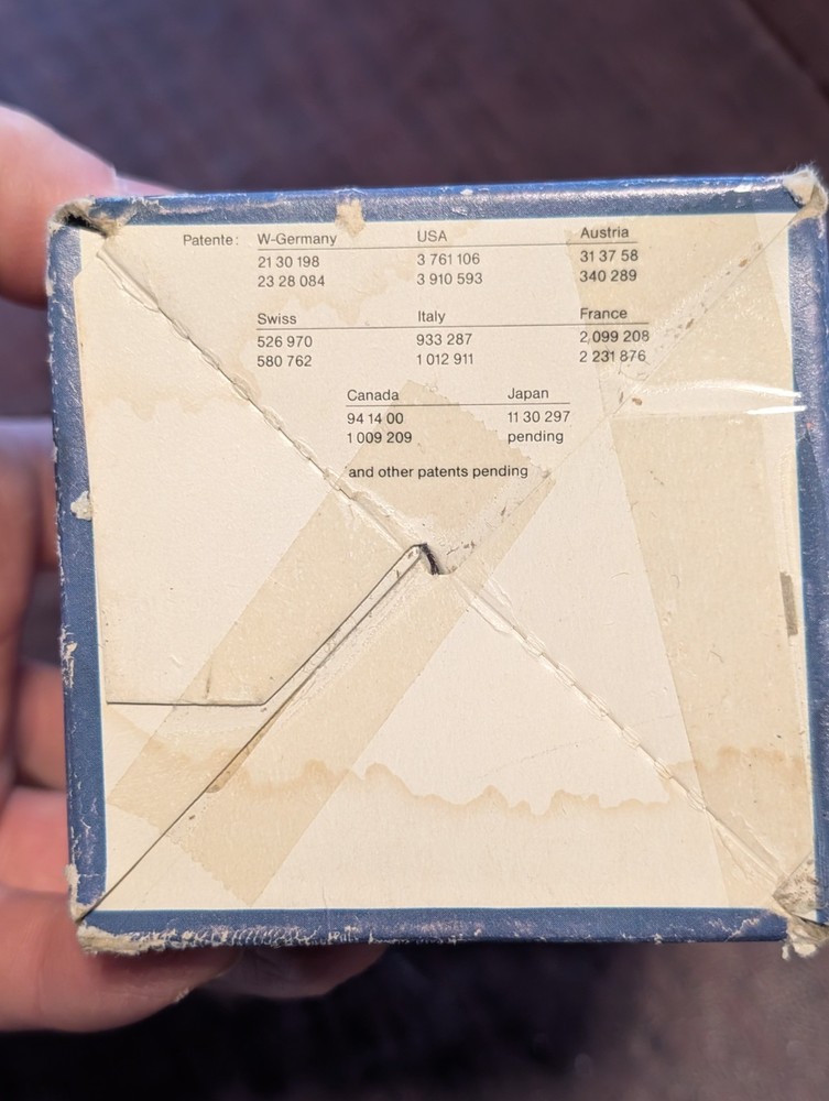 Vintage Parablack Ski Racing Anti Cross Accessory Box Only