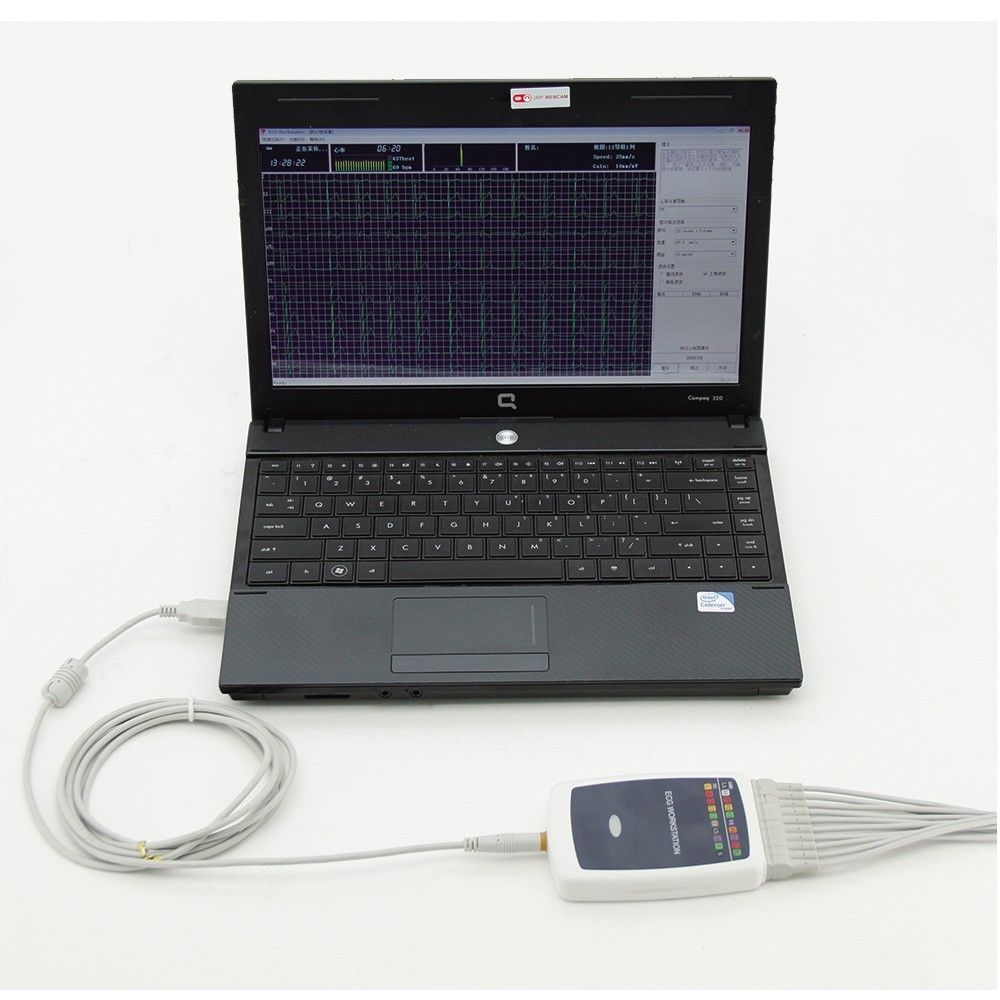 NEW Workstation System, 12 Lead Rest PC Based Portable ECG Machine