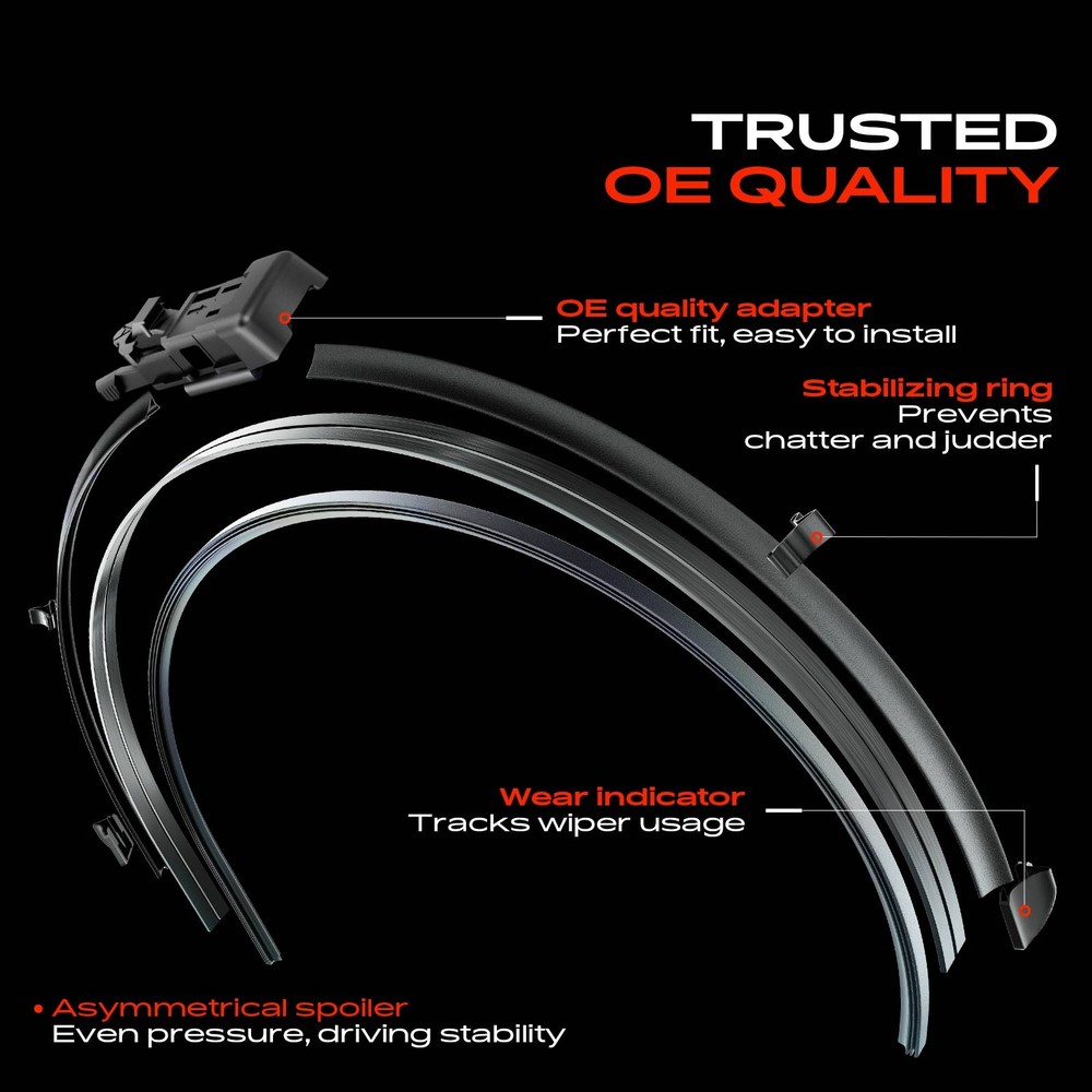 2x 26" & 24" Windshield Wiper Blades for Dodge Sprinter 2500 Sprinter 3500 Front