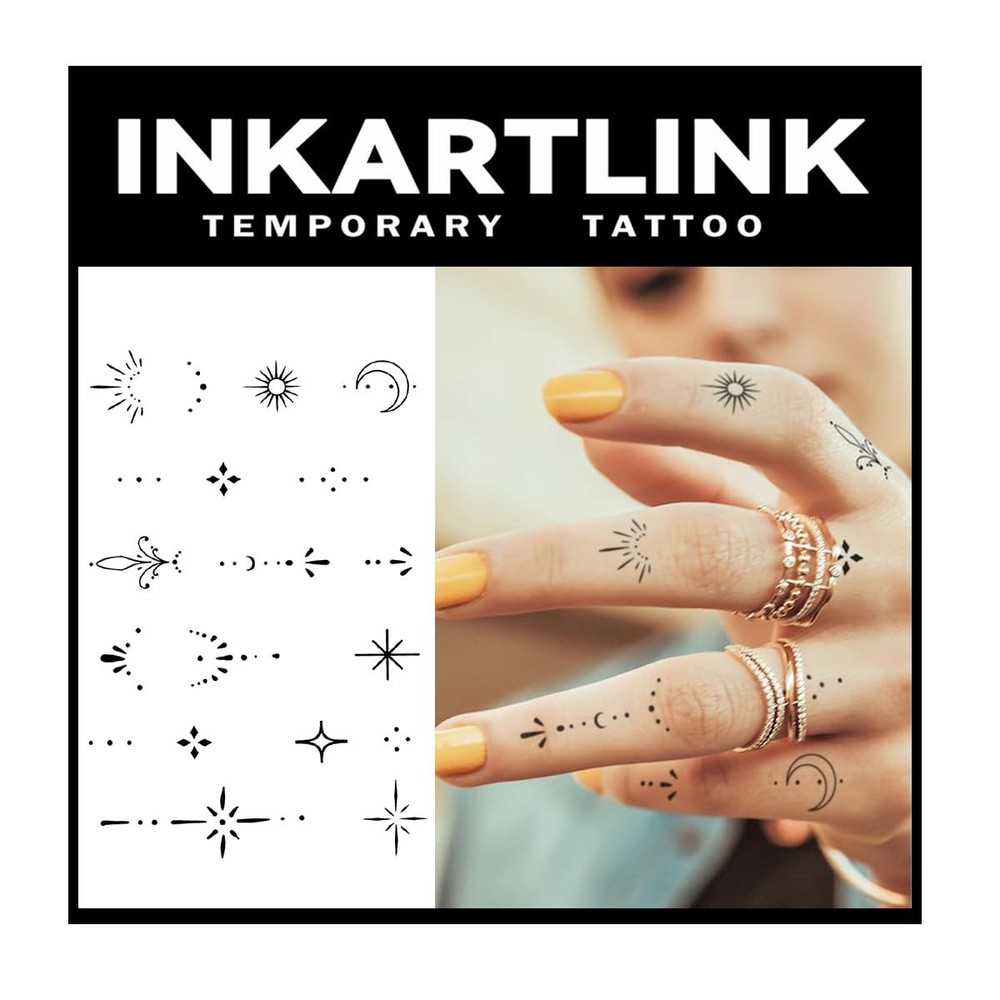 INKARTLINK Tattoo Tech, 2 Sheets Medium Semi Medium, Fresh small design 1