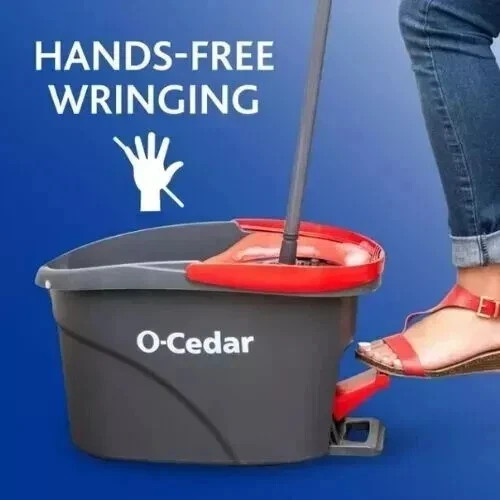 O-Cedar EasyWring Spin Mop With Bucket