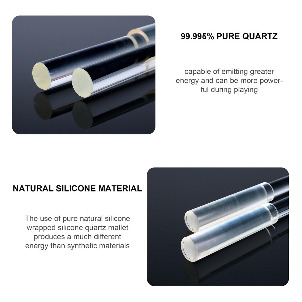 Crystal Singing Bowl Silicone Quartz Mallet