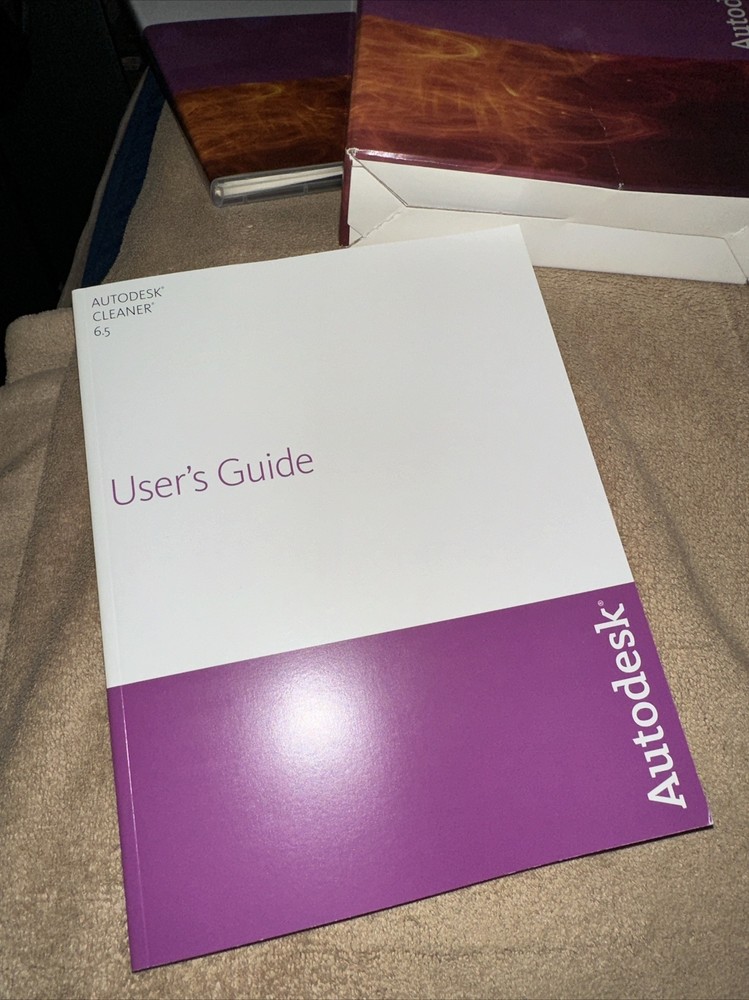 Autodesk Cleaner 6.5 English Language For MAC (DVDs only) W/ Code Guide