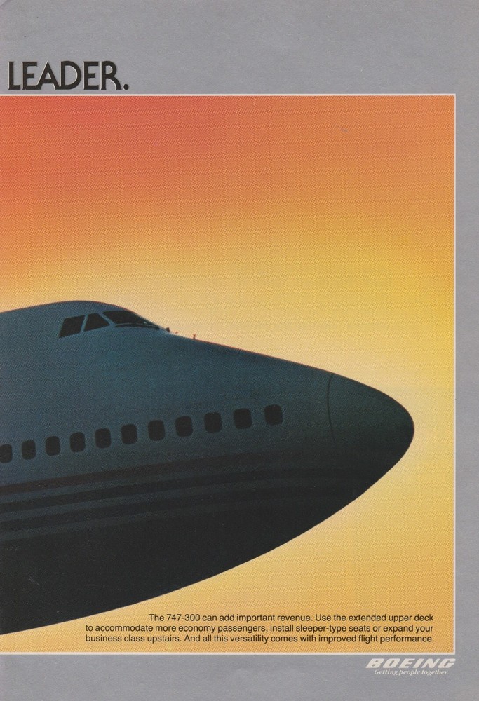 Aviation Print - Boeing 747-300 (1983)