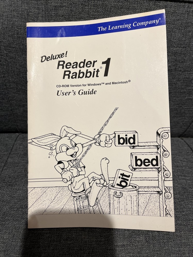 Reader Rabbit 1 (The Learning Company) *User Guide Only*