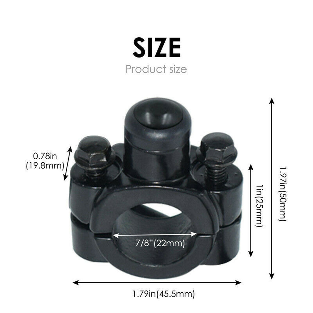 Universal 7/8" Motorcycle Handlebar ON OFF Switch Button Headlight Kill Switches