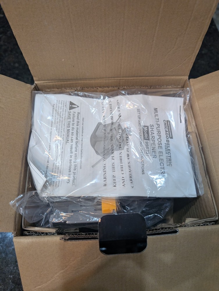 Chicago Electric Power Tools 99823 Multipurpose Sharpener - NIB