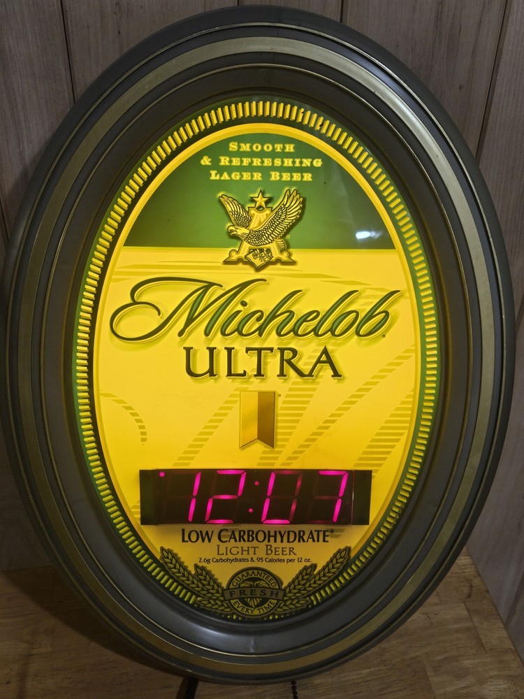 Michelob Ultra clock light With New BULB