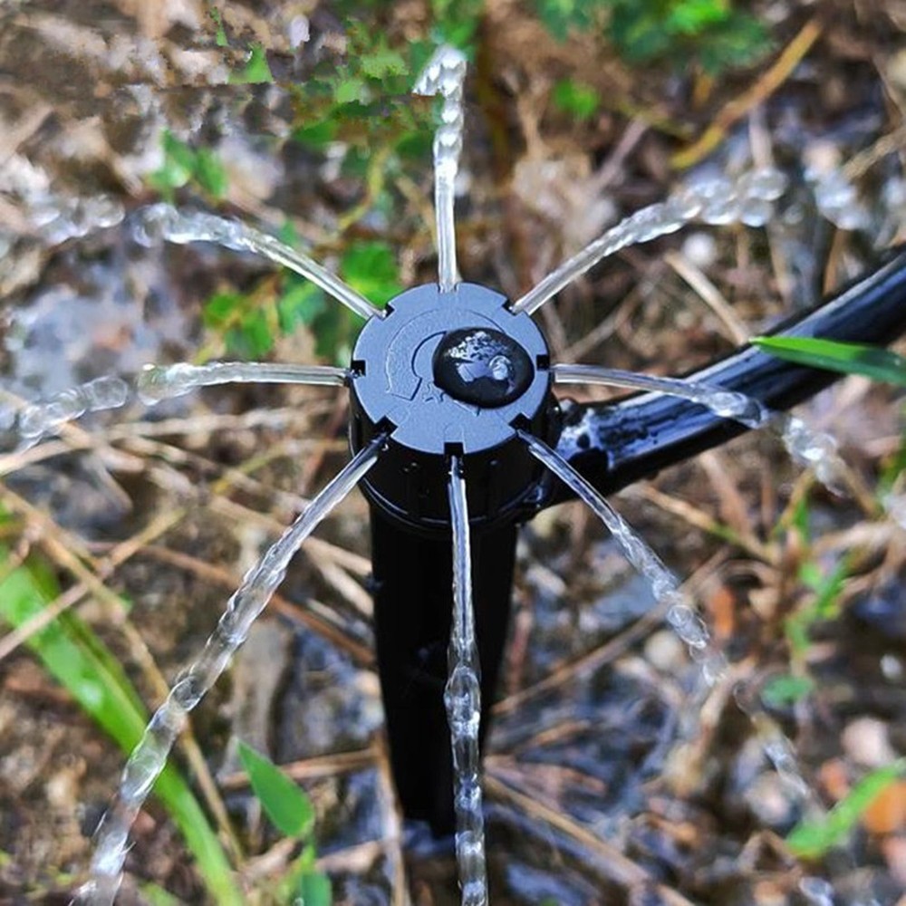 50Pack Adjustable Water Flow Irrigation Dripper Nozzle Stake Emitter Drip j
