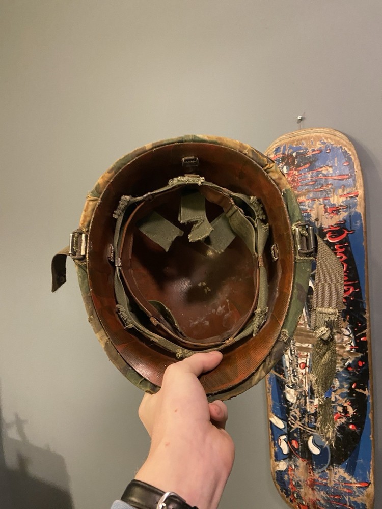 Vintage Marines M1 Helmet