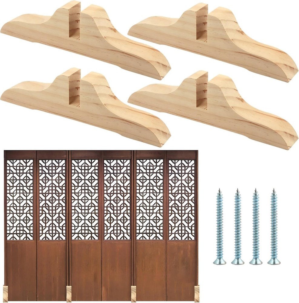 Lightweight and Sturdy 4-Pack Folding Privacy Screen Holders for Any Space