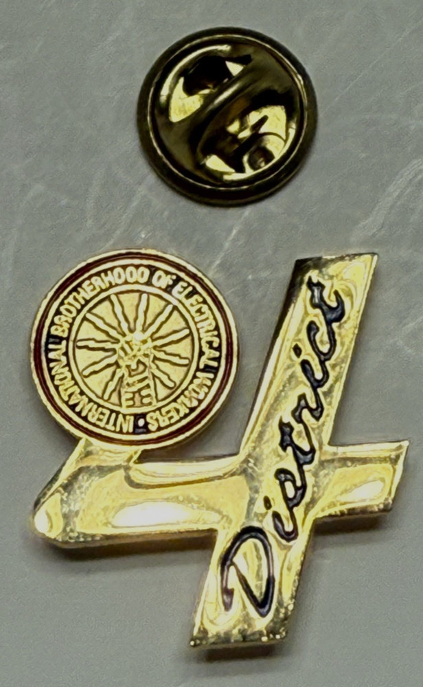 IBEW 4th District Lapel Pin