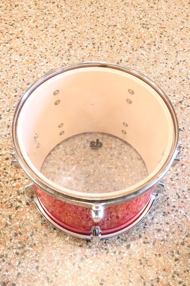 Percussion Plus 10x12 Rack Tom Drum Red Wrap