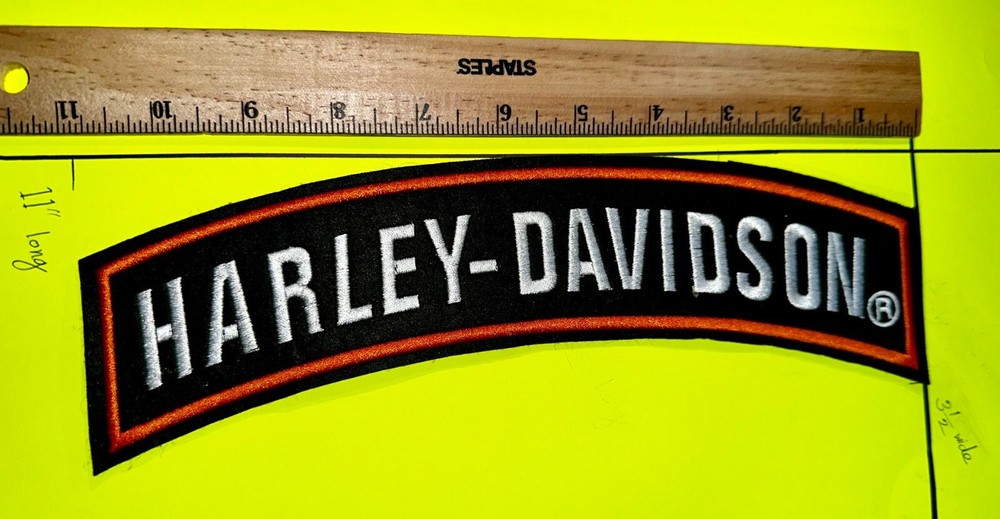 Harley-Davidson Sew- on Patch, Size: 11" x 3.1/2"