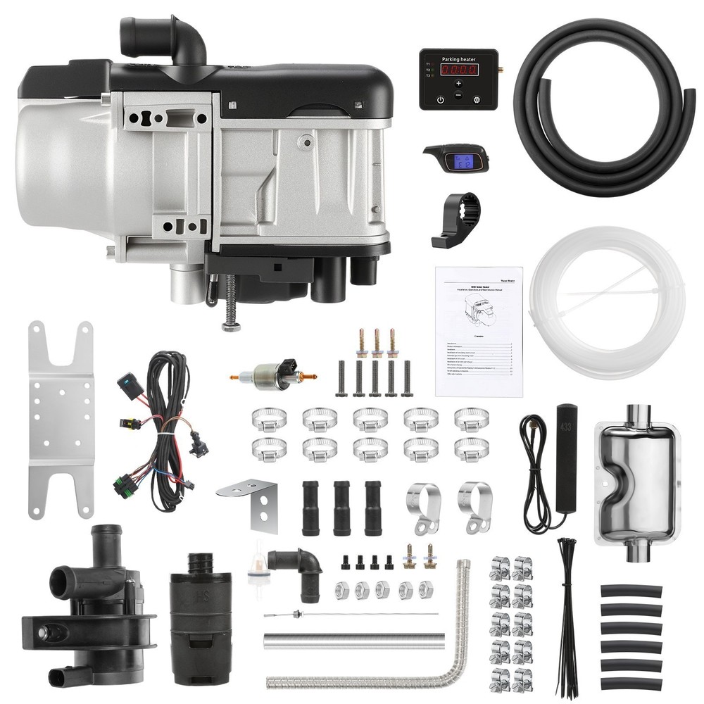 12V 6KW Diesel Water Heater Kits Pump Remote Control For Car Boat Campervans RV