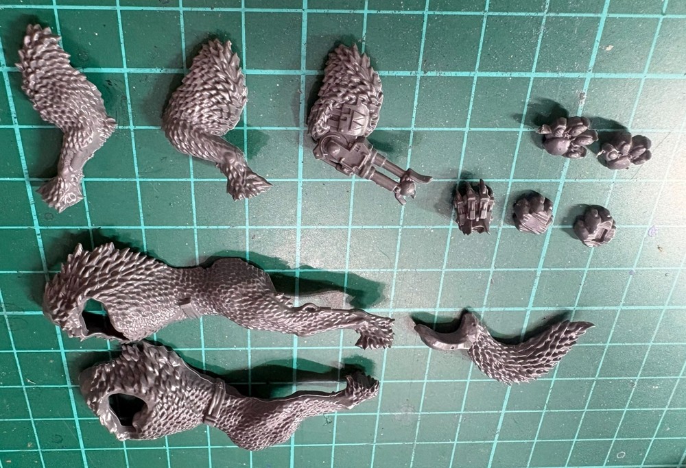 Space Wolves Thunderwolf Cavalry Wolf B Torso Body Bits | Warhammer 40K Kitbash