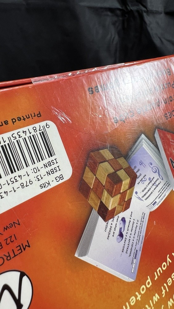 Brain Box Cube Puzzle & Brain Book by Charles Phillips (2006) * NEW* Sealed