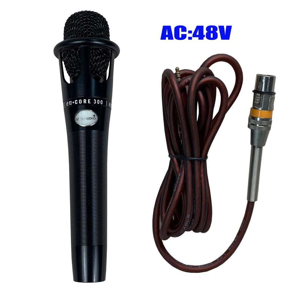 Wired Handheld Microphone Cardioid Elecrect Condense Complete Microphone Set Mic