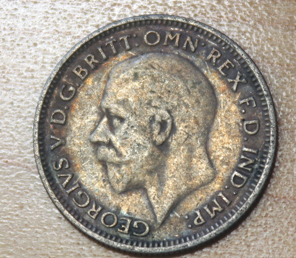 1936 Great Britain 6 Pence Silver