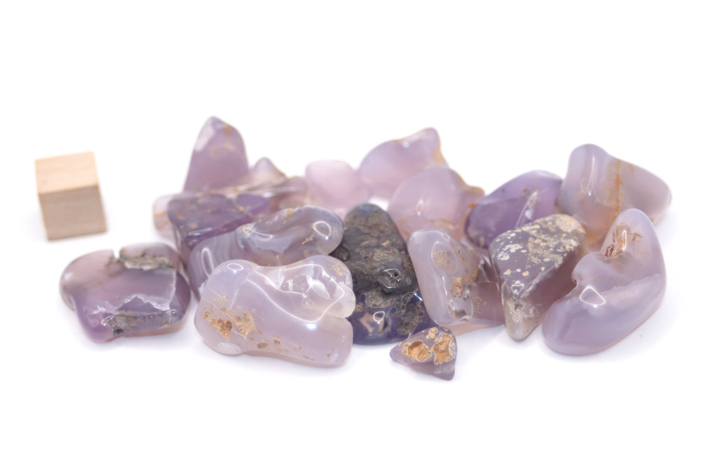 Holley Blue Agate. Tumble polished rough. 59 grams.