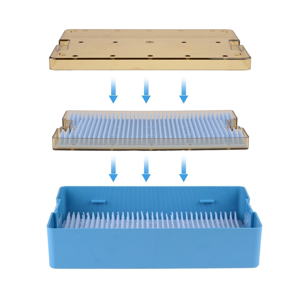 Double Layer Autoclavable Instruments Sterilization Tray Case Disinfection Box