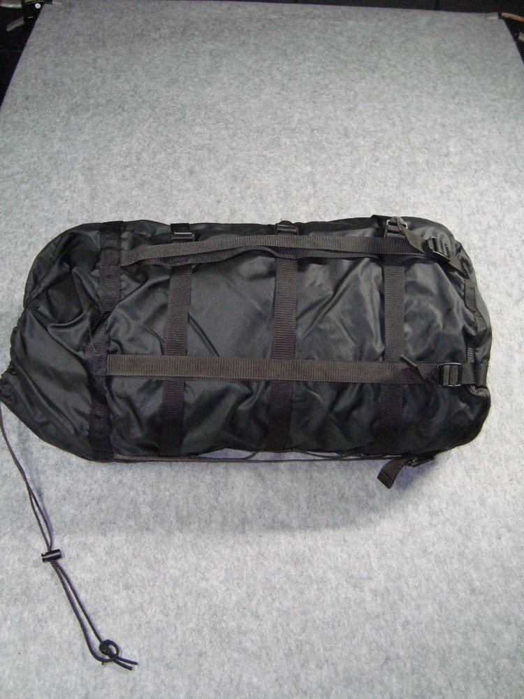 USGI Military Compression Stuff Sack Black 9 Strap Modular Sleep System MSS Bag