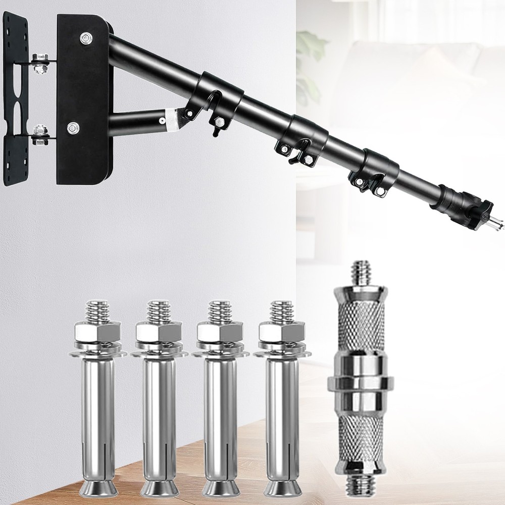 43" Wall Mount Triangle Boom Arm Photography Light Triangle Wall Mount Bracket