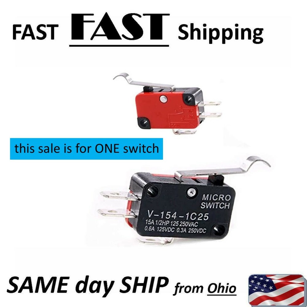 MINI Micro R Type With Hooked Lever Limit Switch Open/Close 5A 250V