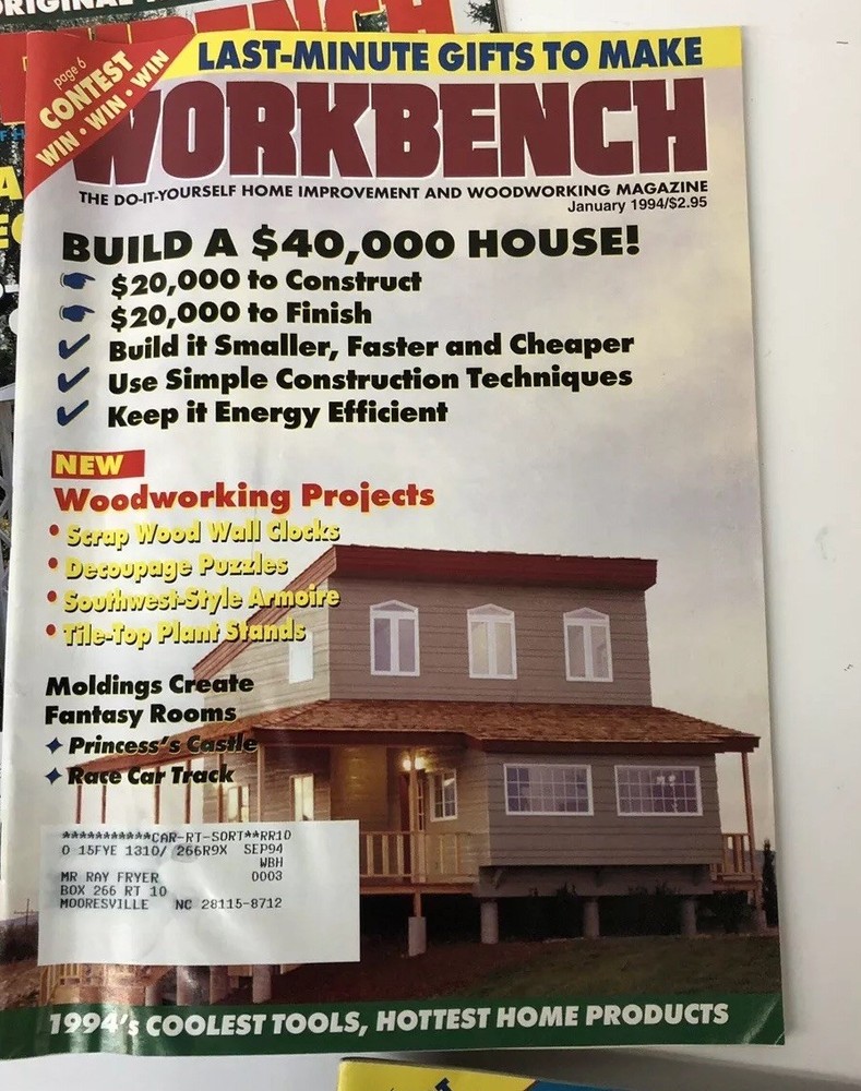 Lot Of Work Bench Magazines Wood Working Projects