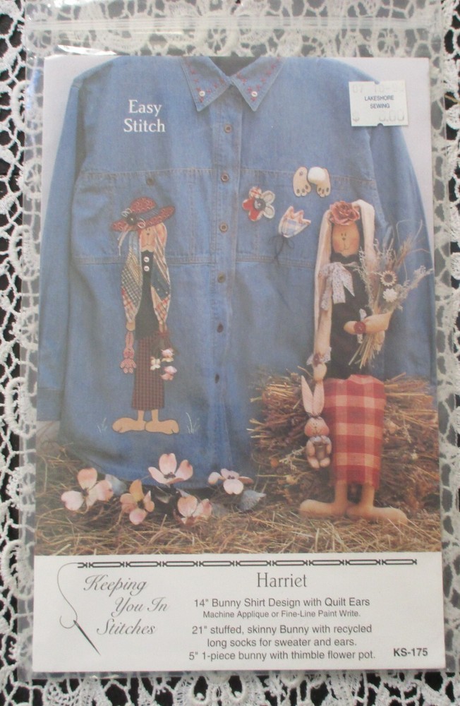 Keeping You In Stitches Harriet Bunny Pattern NEW