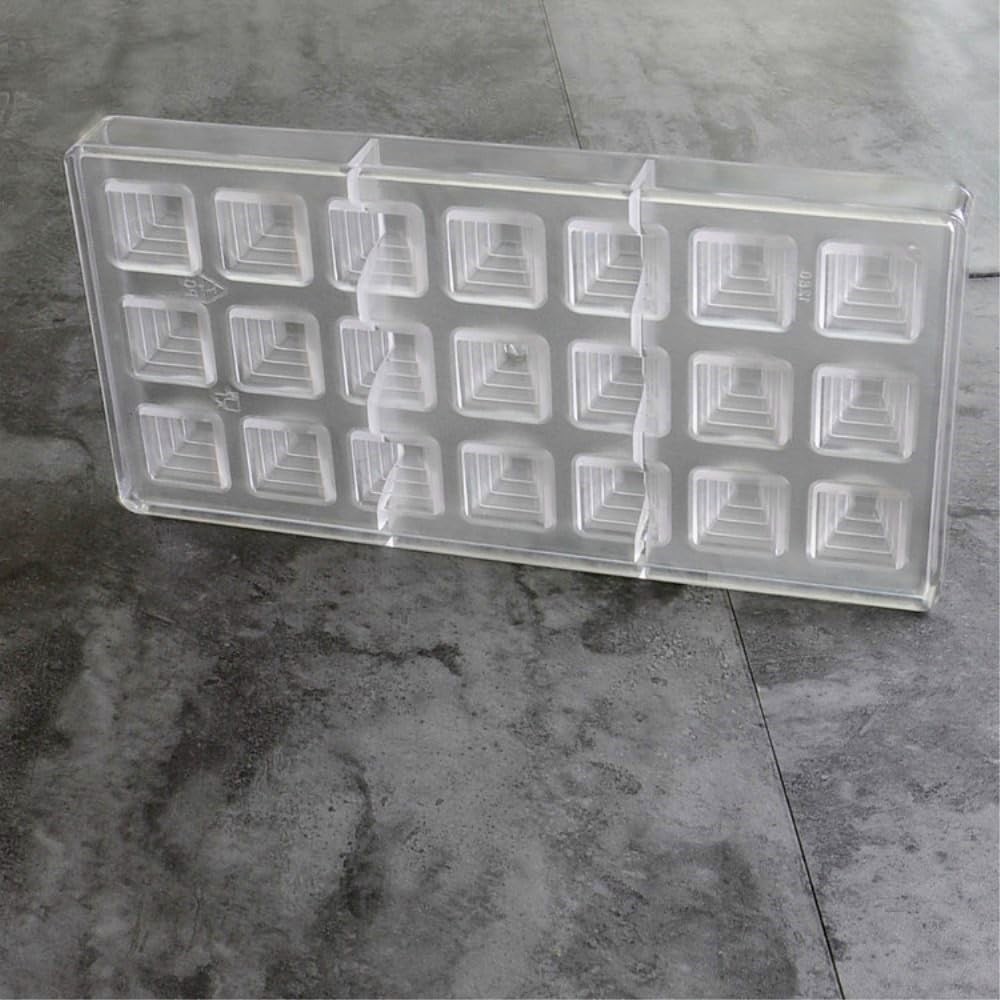 Polycarbonate Chocolate Mold DIY Candy Mould Clear Plastic Pyramid Shape