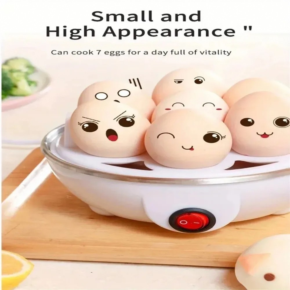 Electric Egg Cooker Automatic Power Off Single Egg Boiler Steamer Kitchen