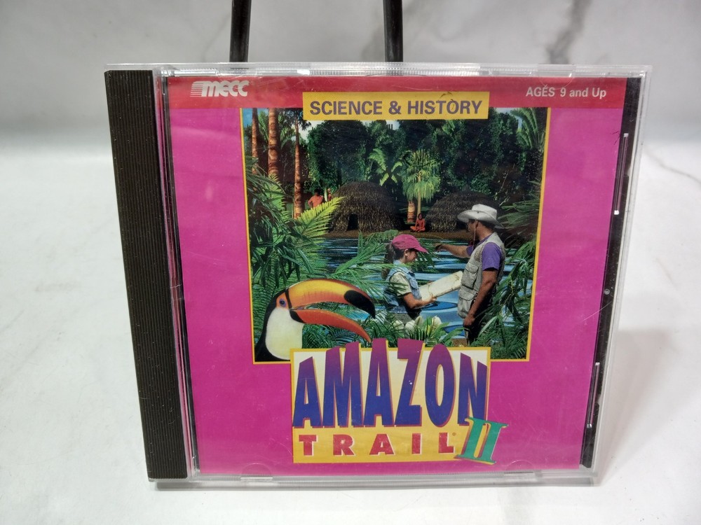 Amazon Trail II (Windows/Mac, 1997) Nice Clean tested working MECC Age 3+