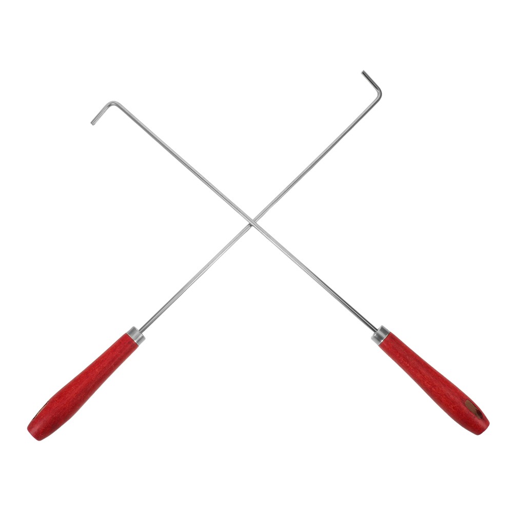2 Pcs Fire Poker Stick Long Pit Campfire Accessories Tools Place Indoor
