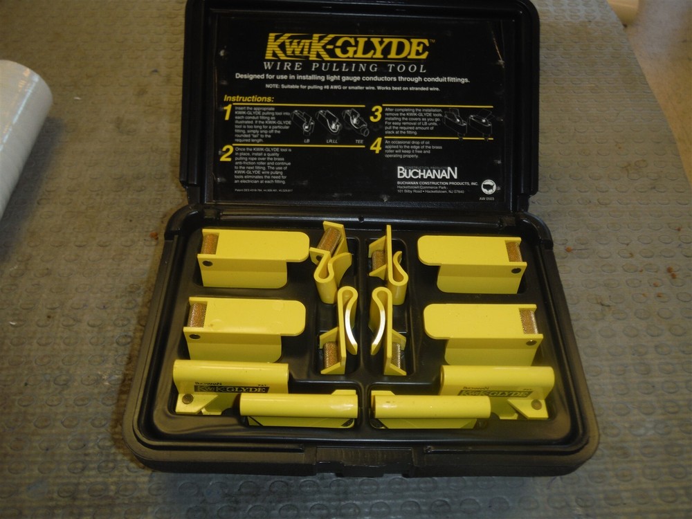 Buchanan aw0459 12 piece kwik-glyde wire pulling tool for networking cable * t05