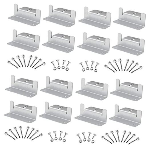 16 Units per Set Solar Panel Mounting Z Brackets, Solar Panel Mounting