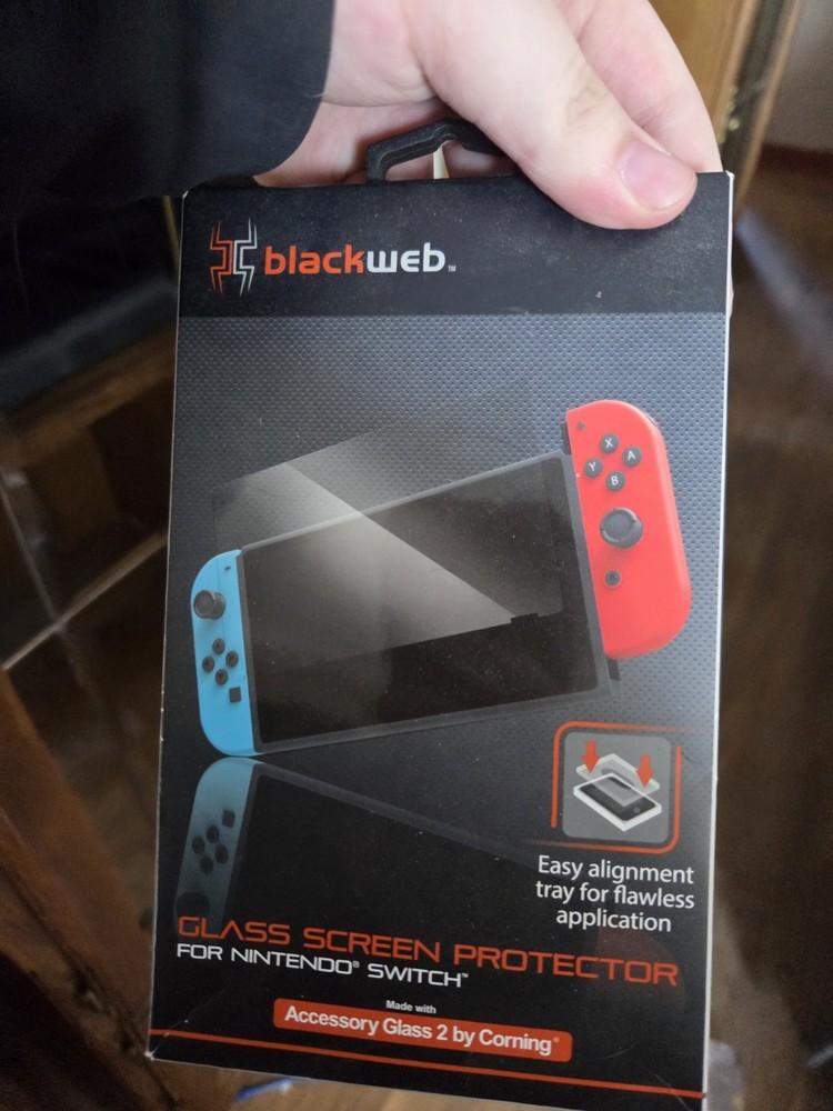 Blackweb Glass Screen Protector Nintendo Switch *Wear On Box Never Been Opened*