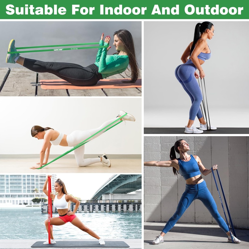 WIKDAY Resistance Bands, Pull Up Assistance Bands, Workout Bands, Heavy Exerc...