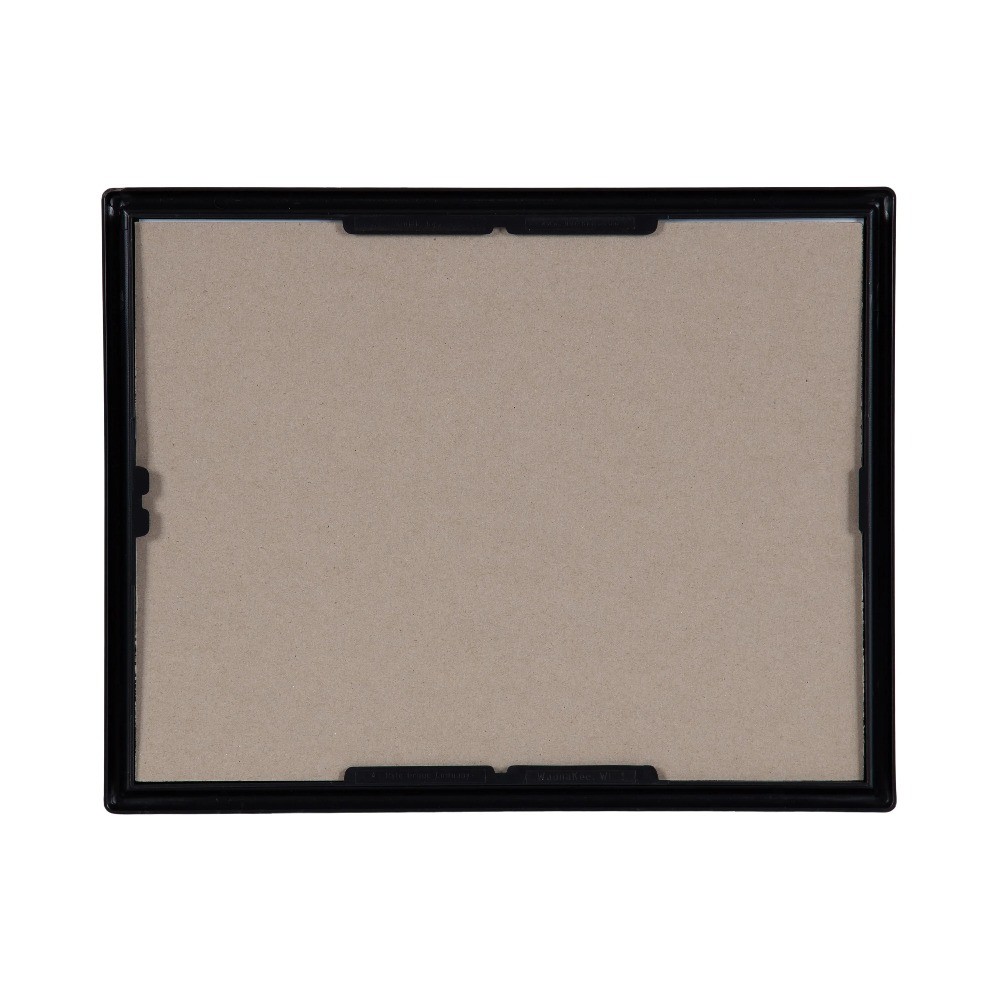 DesignOvation 8.5x11 Basic Black/Gold Document Frame, Set of 2