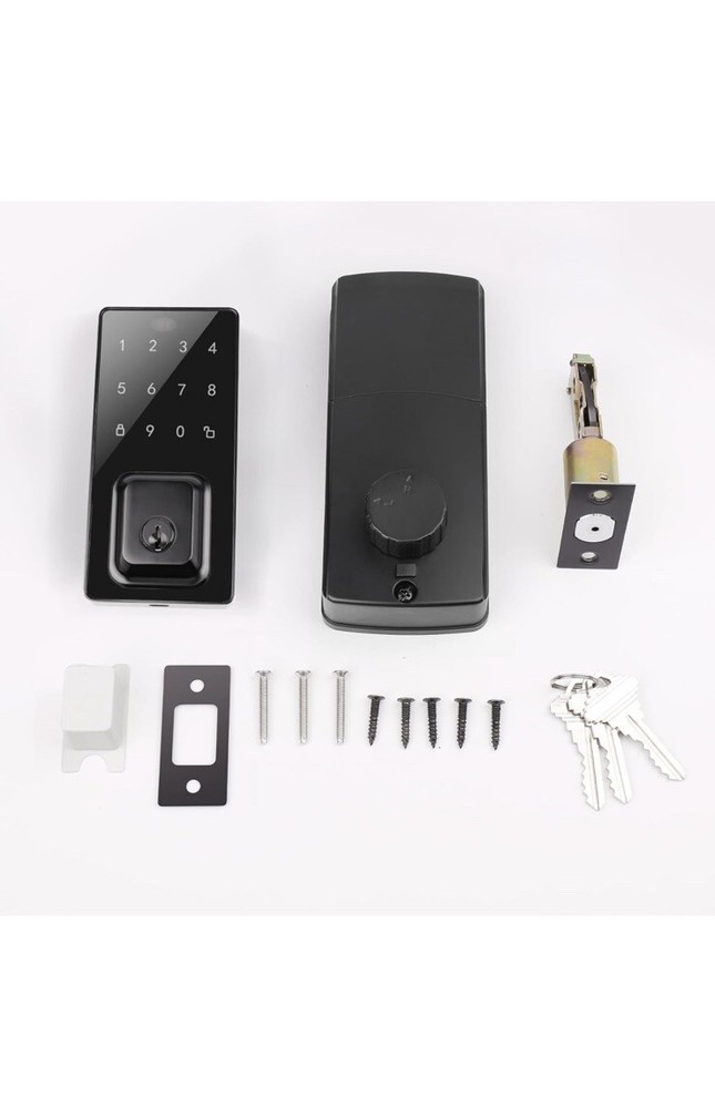 Smart Electronics Door Lock. User Code Touch Screen Keypad Deadbolt Entrance