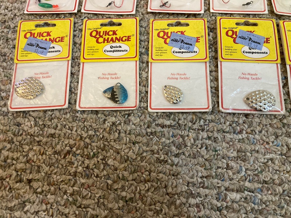 45 Pack Lot - Walleye Spinner Harnesses & Components- Quick Change & Other Brand