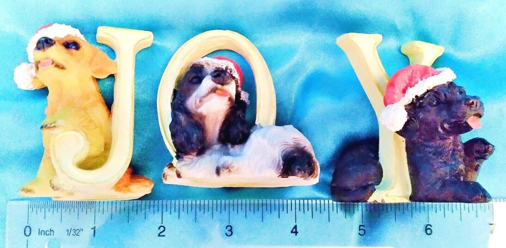 JOY - Small PUPPY DOG FIGURINES Table Decor