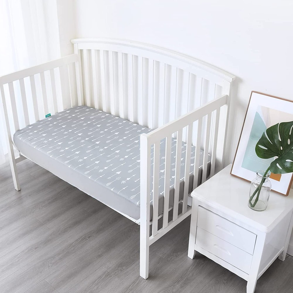 Crib Sheets Soft Microfiber Crib Fitted Sheets for Baby Gift 52"×28"×8" 4 Pack